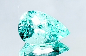 4.94ct Neon Paraiba Turmalin Ring mit D Flawless Diamanten, eingefasst in 18 Karat Weissgold