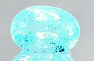 7.19ct Neon Paraiba Turmalin Ring mit D Flawless Diamanten, eingefasst in 18 Karat Weissgold