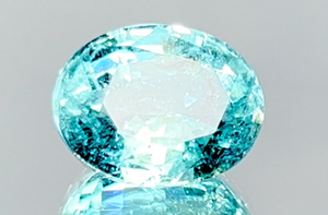 7.46ct Neon Paraiba Turmalin Ring mit D Flawless Diamanten, eingefasst in 18 Karat Weissgold