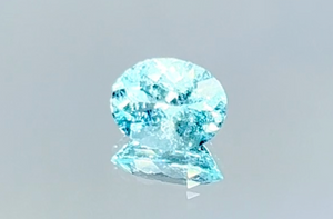 1.39ct Neon Paraiba Turmalin Ring mit D Flawless Diamanten, eingefasst in 18 Karat Weissgold