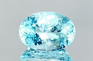 3.06ct Neon Paraiba Turmalin Ring mit D Flawless Diamanten, eingefasst in 18 Karat Weissgold