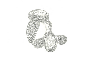 1.69ct Neon Paraiba Turmalin Ring mit D Flawless Diamanten, eingefasst in 18 Karat Weissgold