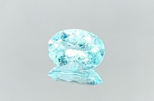 1.69ct Neon Paraiba Turmalin Ring mit D Flawless Diamanten, eingefasst in 18 Karat Weissgold