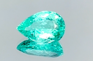 1.99ct Neon Paraiba Turmalin Ring mit D Flawless Diamanten, eingefasst in 18 Karat Weissgold
