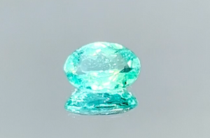 1.27ct Neon Paraiba Turmalin Ring mit D Flawless Diamanten, eingefasst in 18 Karat Weissgold