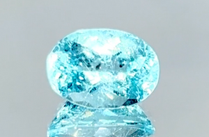 3.49ct Neon Paraiba Turmalin Ring mit D Flawless Diamanten, eingefasst in 18 Karat Weissgold