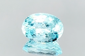 3.21ct Neon Paraiba Turmalin Ring mit D Flawless Diamanten, eingefasst in 18 Karat Weissgold