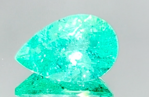 4.46ct Neon Paraiba Turmalin Ring mit D Flawless Diamanten, eingefasst in 18 Karat Weissgold