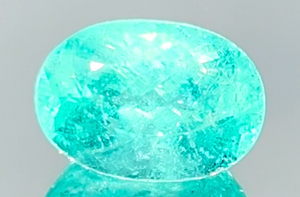 7.90ct Neon Paraiba Turmalin Ring mit D Flawless Diamanten, eingefasst in 18 Karat Weissgold
