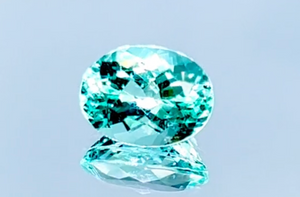 2.00ct Neon Paraiba Turmalin Ring mit D Flawless Diamanten, eingefasst in 18 Karat Weissgold