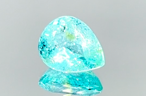 3.67ct Neon Paraiba Turmalin Ring mit D Flawless Diamanten, eingefasst in 18 Karat Weissgold