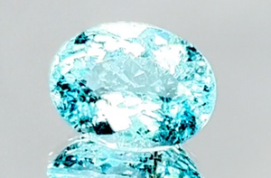 3.11ct Neon Paraiba Turmalin Ring mit D Flawless Diamanten, eingefasst in 18 Karat Weissgold