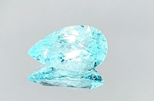 2.12ct Neon Paraiba Turmalin Ring mit D Flawless Diamanten, eingefasst in 18 Karat Weissgold