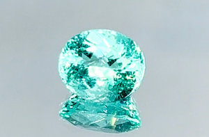 2.57ct Neon Paraiba Turmalin Ring mit D Flawless Diamanten, eingefasst in 18 Karat Weissgold