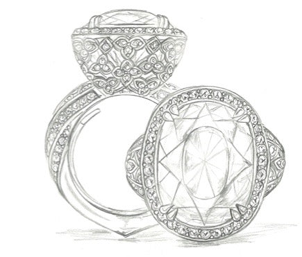 24.45ct Der Kat Florence Chamäleon Alexandrit Ring mit D Flawless Diamanten, eingefasst in 18 Karat Gold oder Platin