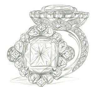 5.86ct Ölfreier brasilianischer intensiv grüner Smaragd Ring mit D Flawless Diamanten, eingefasst in 18 Karat Gold oder Platin