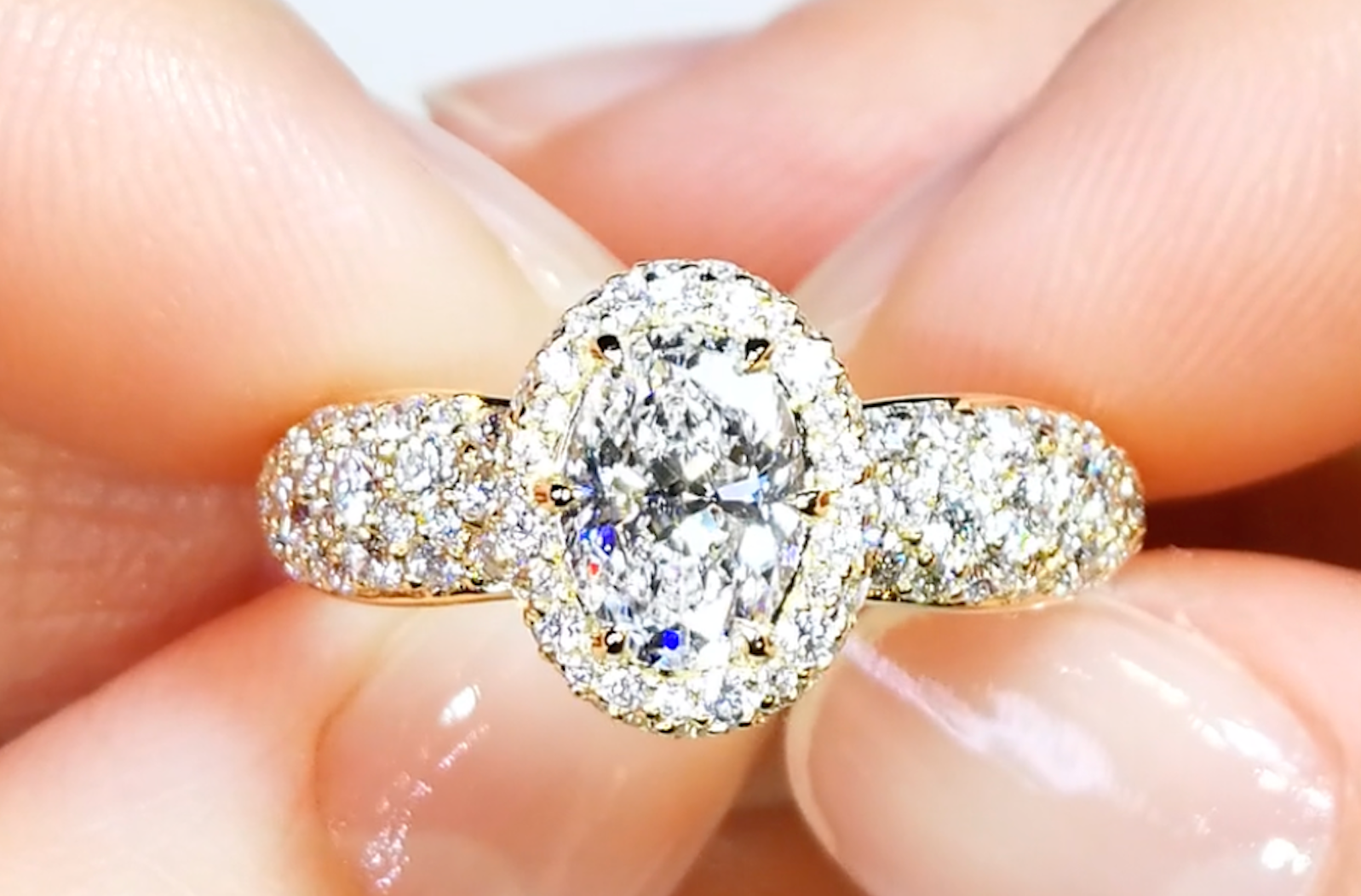 1.01ct D Flawless Golkonda Diamant Ring mit D Flawless Diamanten, eingefasst in 18 Karat Gelbgold
