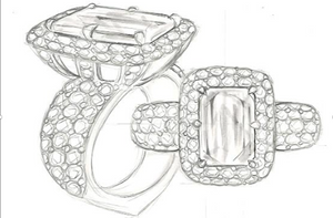 1.40ct D Flawless Golkonda Diamant Ring mit D Flawless Diamanten, eingefasst in 18 Karat Weissgold