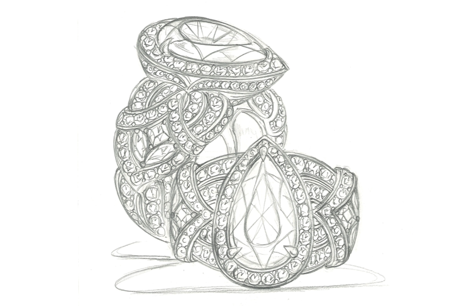 3.45ct Vivid Hot pinker Imperial Topas Ring mit D Flawless Diamanten, eingefasst in 18 Karat Weissgold