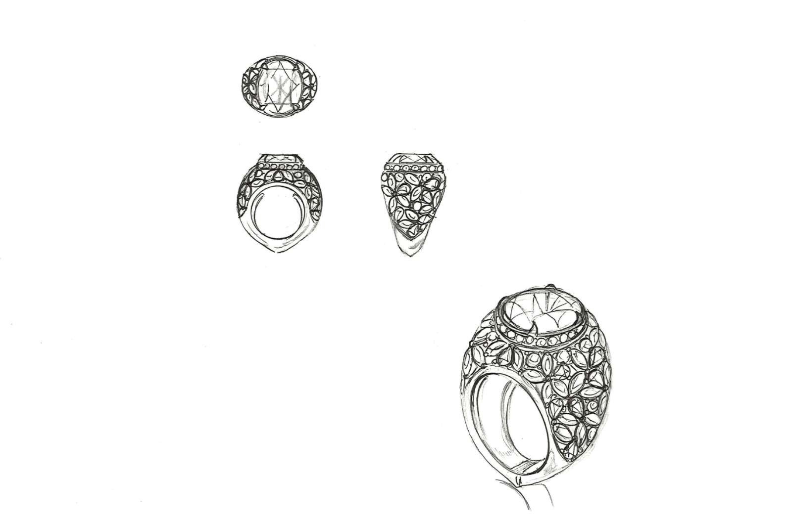 7.46ct Nicht erhitzter blauer Äthiopien Saphir Ring mit D Flawless Diamanten, eingefasst in 18 Karat Gelbgold