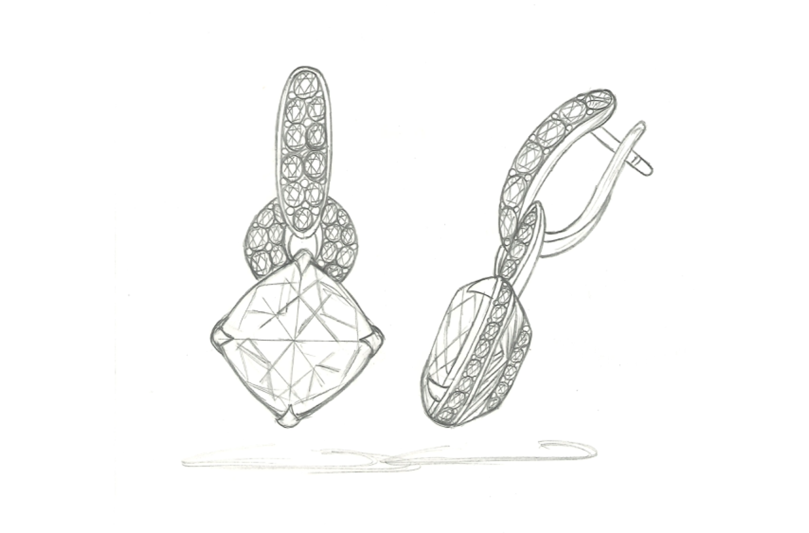 14.68ct Tansanit Ohrringe mit D Flawless Diamanten, eingefasst in 18 Karat Weissgold
