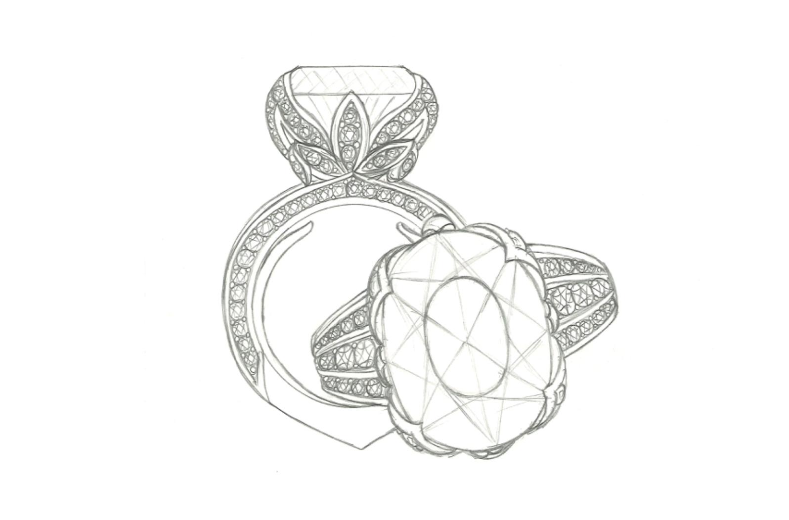 11.52ct russischer Sphen Ring mit D Flawless Diamanten, eingefasst in 18 Karat Gelbgold