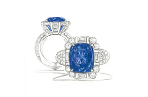 7.41ct Nicht erhitzter blauer farbwechselnder Ceylon Saphir Ring mit D Flawless Diamanten, eingefasst in 18 Karat Weissgold