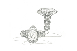 2.21ct pinker Tansanit Ring mit D Flawless Diamanten, eingefasst in 18 Karat Weissgold