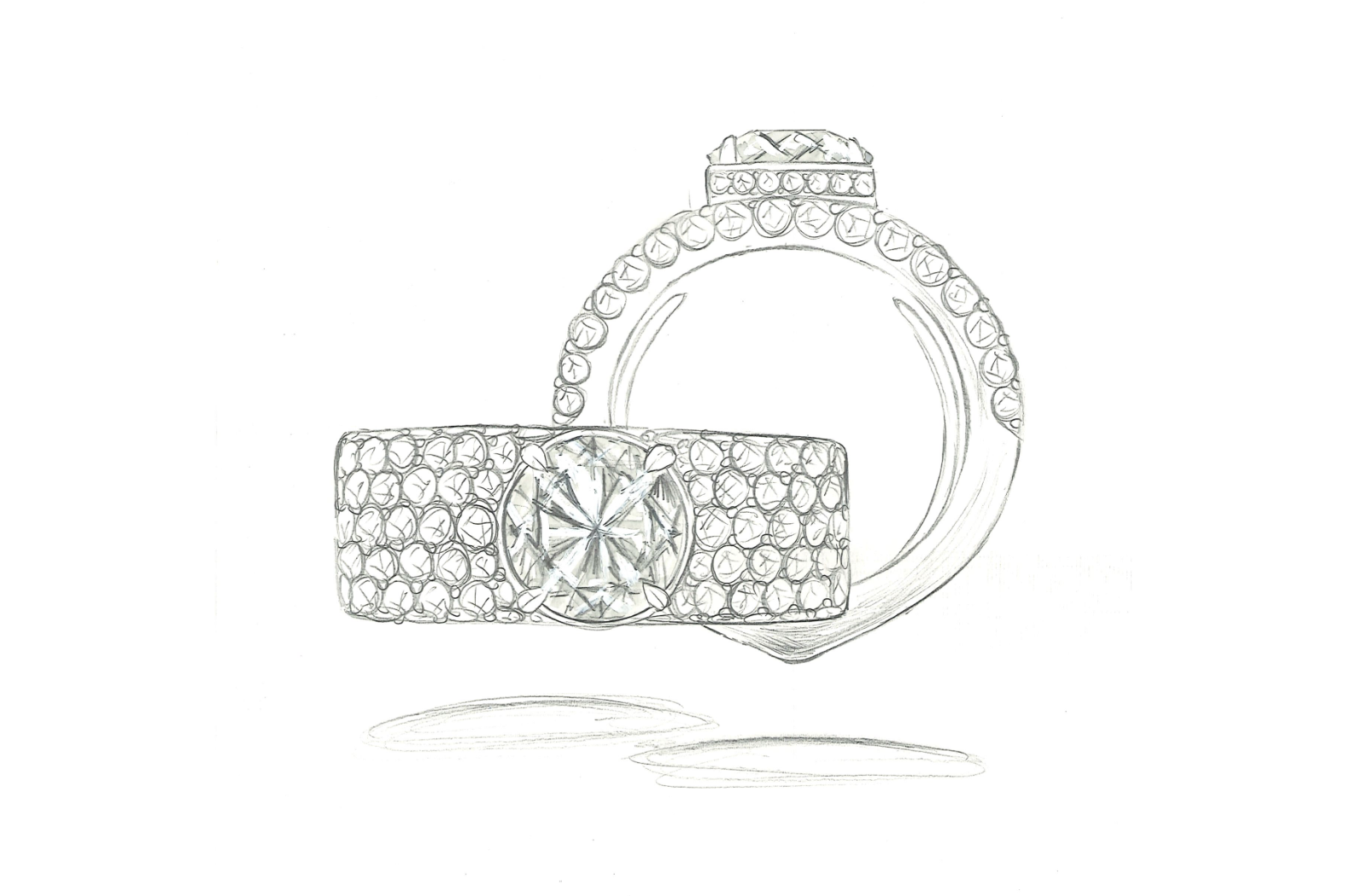 1.18ct Salt and Pepper Argyle Diamant Ring mit D Flawless Diamanten, eingefasst in 18 Karat Gelbgold