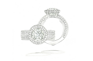 1.76ct Salt and Pepper Argyle Diamant Ring mit D Flawless Diamanten, eingefasst in 18 Karat Weissgold
