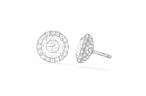 2.03ct D Flawless Golkonda Diamant Ohrringe mit D Flawless Diamanten, eingefasst in 18 Karat Weissgold