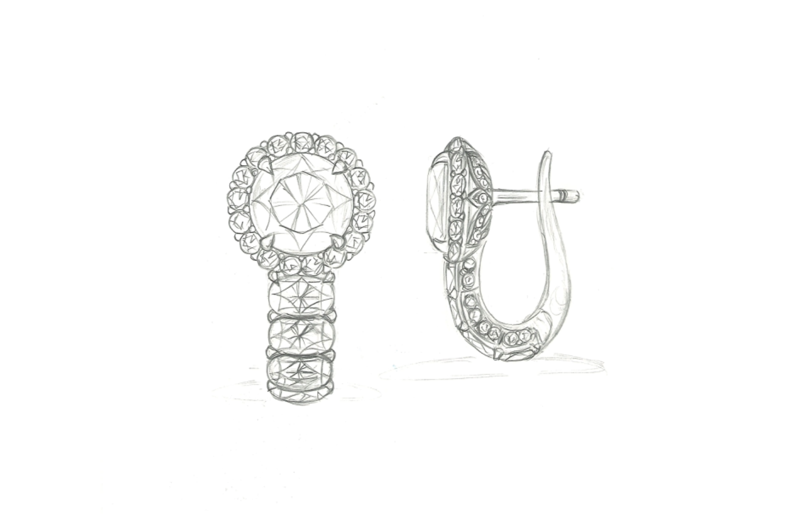 4.03ct D Flawless Golkonda Diamant Ohrringe mit D Flawless Diamanten, eingefasst in 18 Karat Weissgold