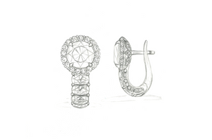 4.03ct D Flawless Golkonda Diamant Ohrringe mit D Flawless Diamanten, eingefasst in 18 Karat Weissgold