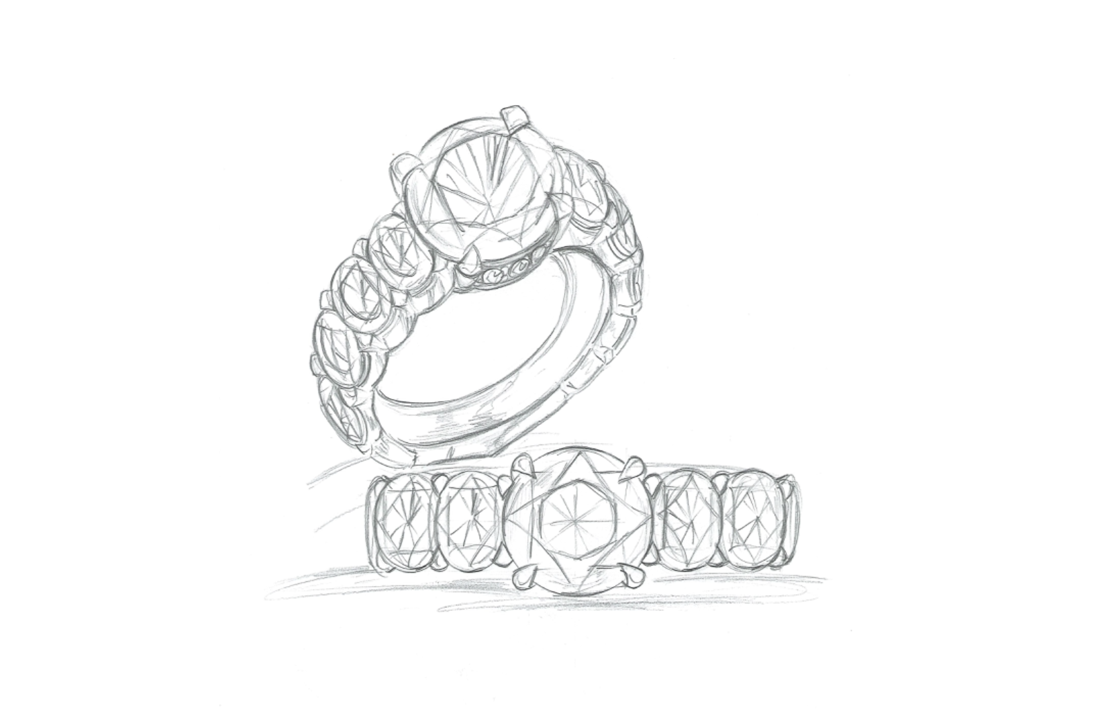 3.03ct D Flawless Golkonda Diamant Ring mit D Flawless Diamanten, eingefasst in 18 Karat Gelbgold