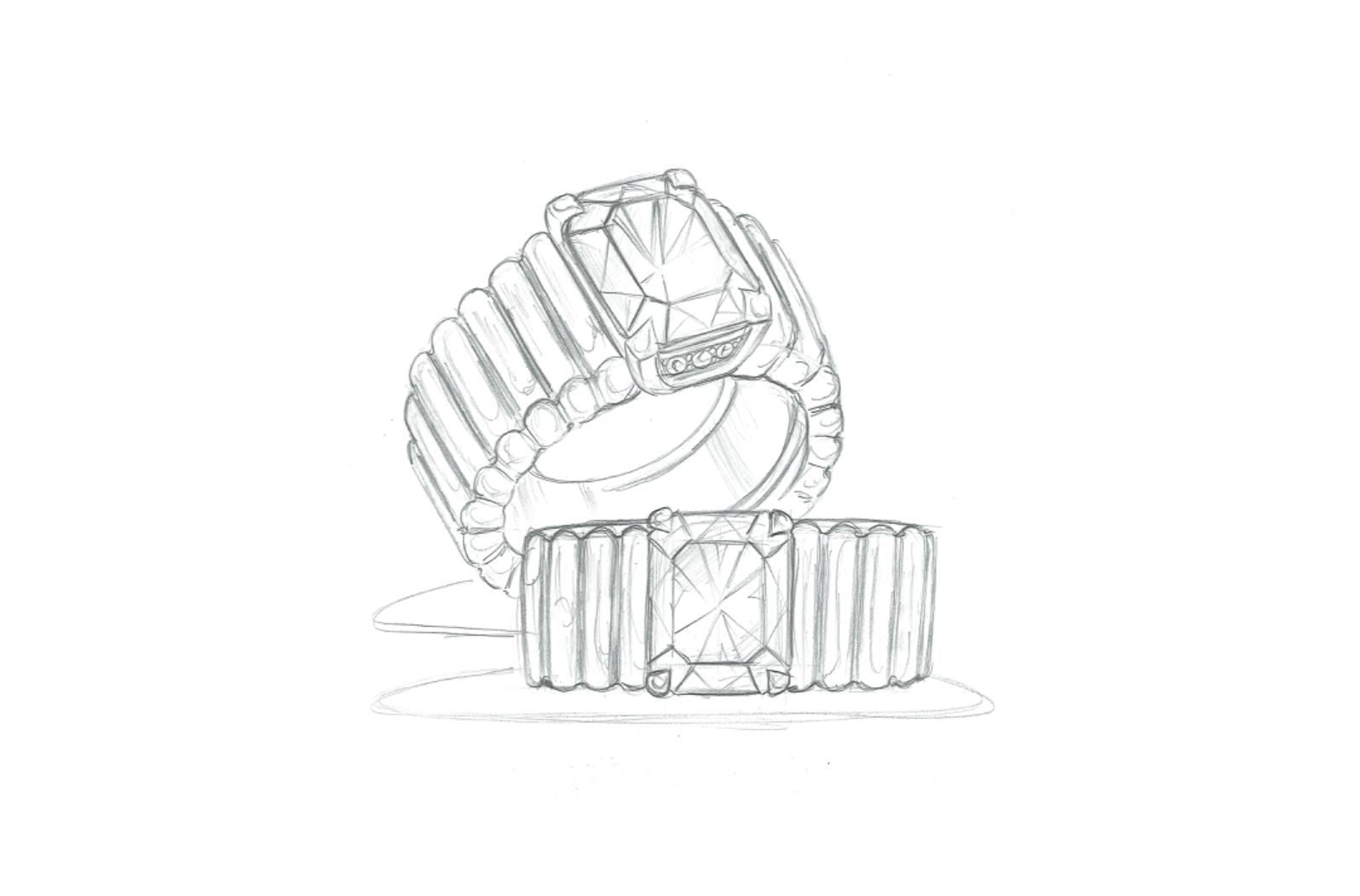 5.01ct D Flawless Golkonda Diamant Ring mit D Flawless Diamanten, eingefasst in 18 Karat Gelbgold