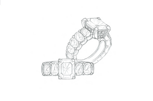 2.09ct D Flawless Golkonda Diamant Ring mit D Flawless Diamanten, eingefasst in 18 Karat Weissgold