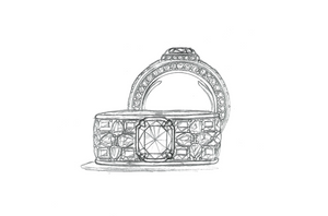 1.20ct D Flawless Golkonda Diamant Ring mit D Flawless Diamanten, eingefasst in Platin