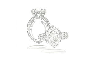 4.02ct D Flawless Golkonda Diamant Ring mit D Flawless Diamanten, eingefasst in Platin