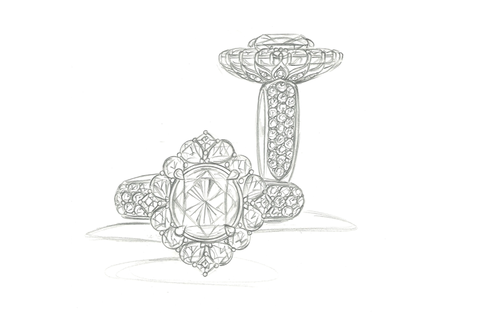 3.01ct D Flawless Golkonda Diamant Ring mit D Flawless Diamanten, eingefasst in 18 Karat Gelbgold