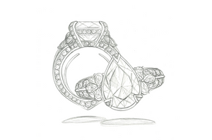 3.01ct D Flawless Golkonda Diamant Ring mit D Flawless Diamanten, eingefasst in 18 Karat Gelbgold