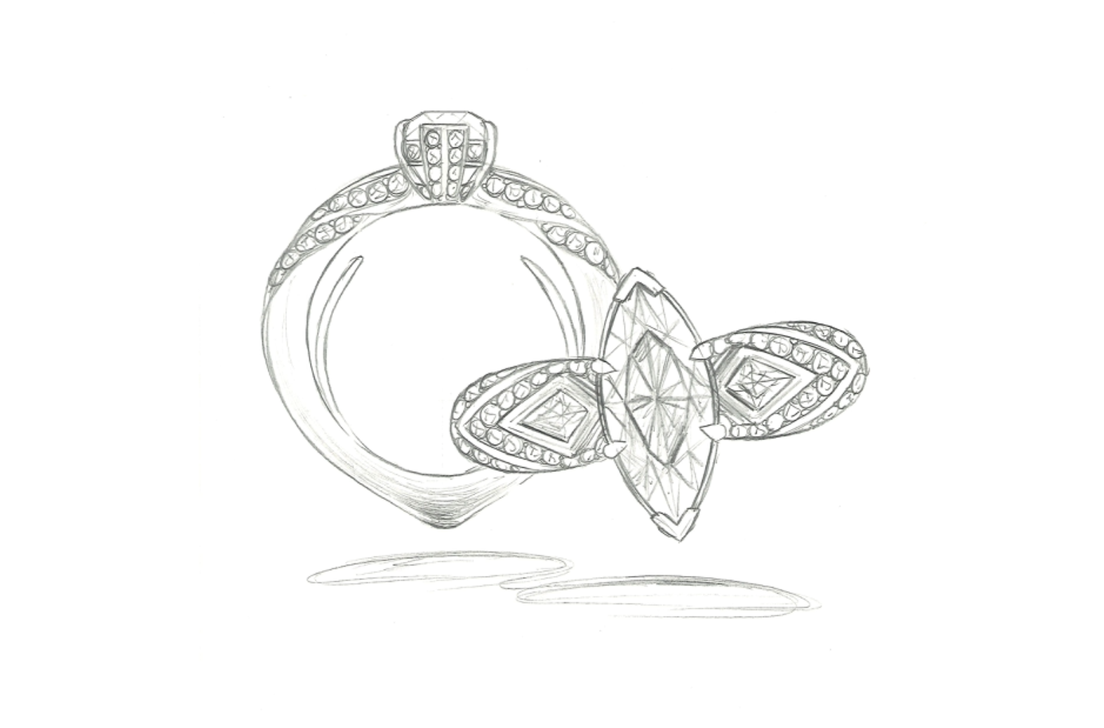 1.05ct D Flawless Golkonda Diamant Ring mit D Flawless Diamanten, eingefasst in 18 Karat Gelbgold