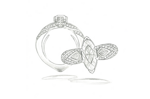 1.05ct D Flawless Golkonda Diamant Ring mit D Flawless Diamanten, eingefasst in 18 Karat Gelbgold