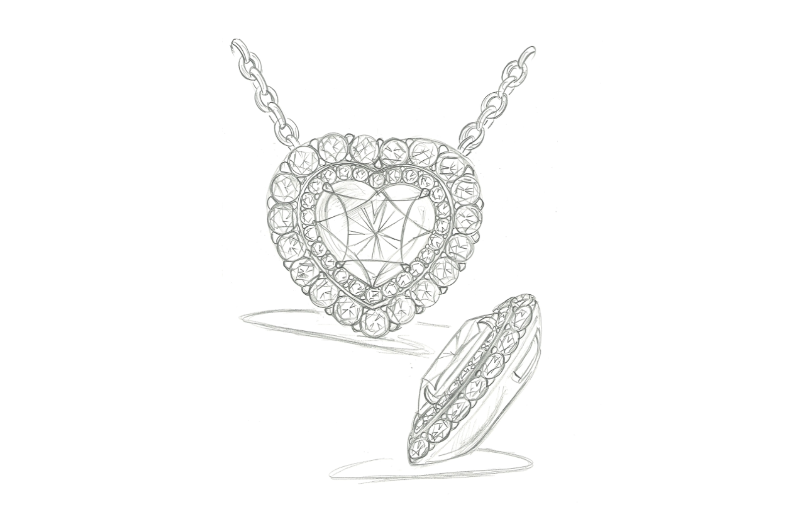 2.01ct D Flawless Golkonda Diamant Halskette mit D Flawless Diamanten, eingefasst in 18 Karat Weissgold