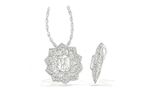 2.00ct D Flawless Golkonda Diamant Halskette mit D Flawless Diamanten, eingefasst in 18 Karat Gelbgold