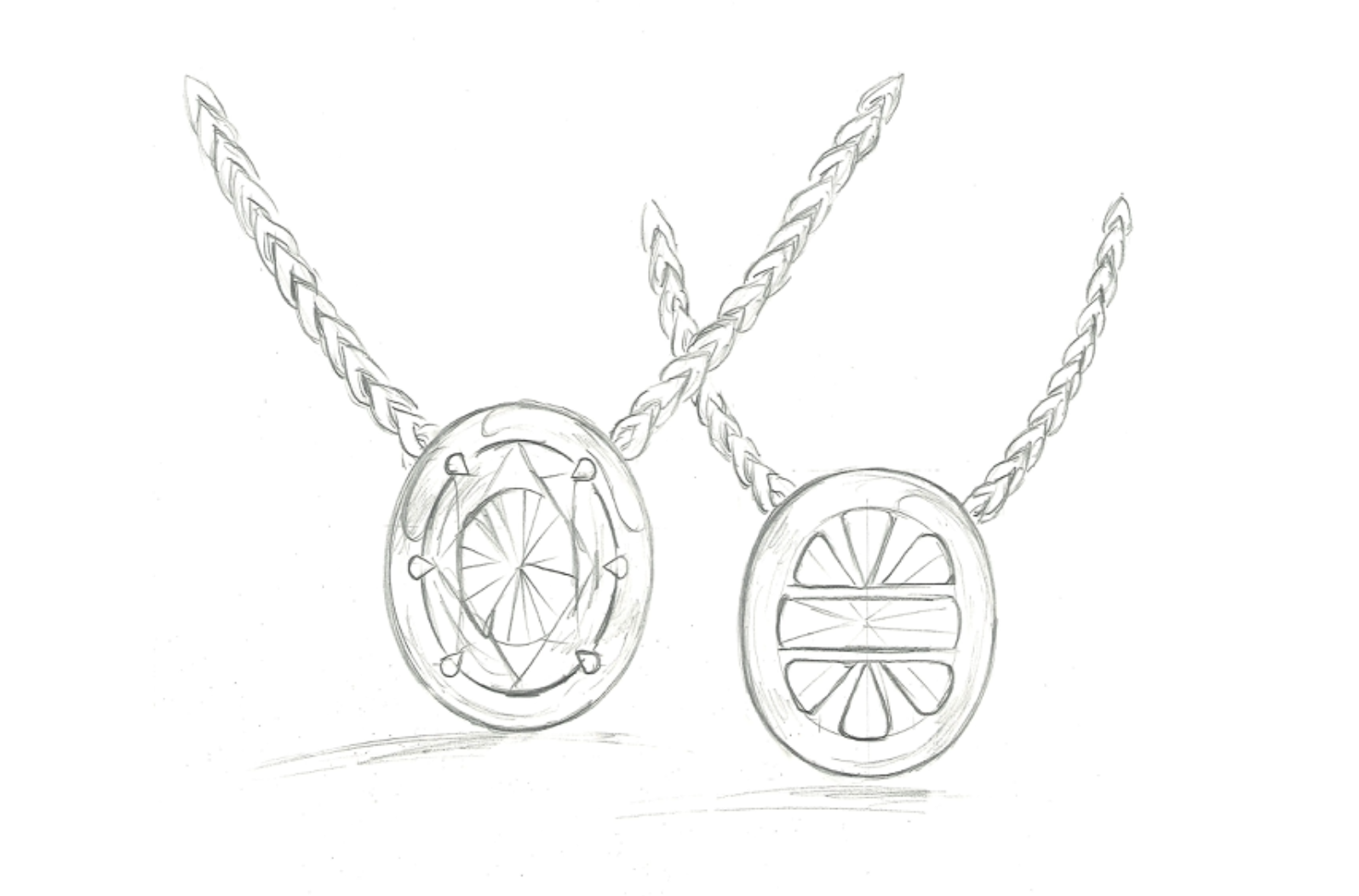 2.01ct D Flawless Golkonda Diamant Halskette mit D Flawless Diamanten, eingefasst in 18 Karat Gelbgold