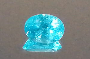 1.88ct Brasilianischer Neon Paraiba Ring mit D Flawless Diamanten, eingefasst in 18 Karat Weissgold