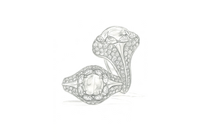 5.01ct Nicht erhitzer Ceylon Katzenauge Saphir Ring mit D Flawless Diamanten, eingefasst in 18 Karat Weissgold