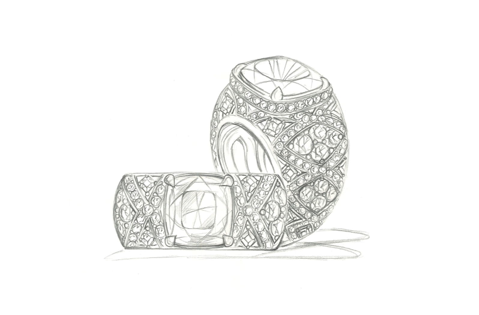 4.03ct Nicht erhitzter Vivid Lavendel Saphir Ring mit D Flawless Diamanten, eingefasst in 18 Karat Weissgold