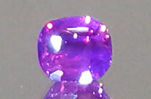 4.03ct Nicht erhitzter Vivid Lavendel Saphir Ring mit D Flawless Diamanten, eingefasst in 18 Karat Weissgold