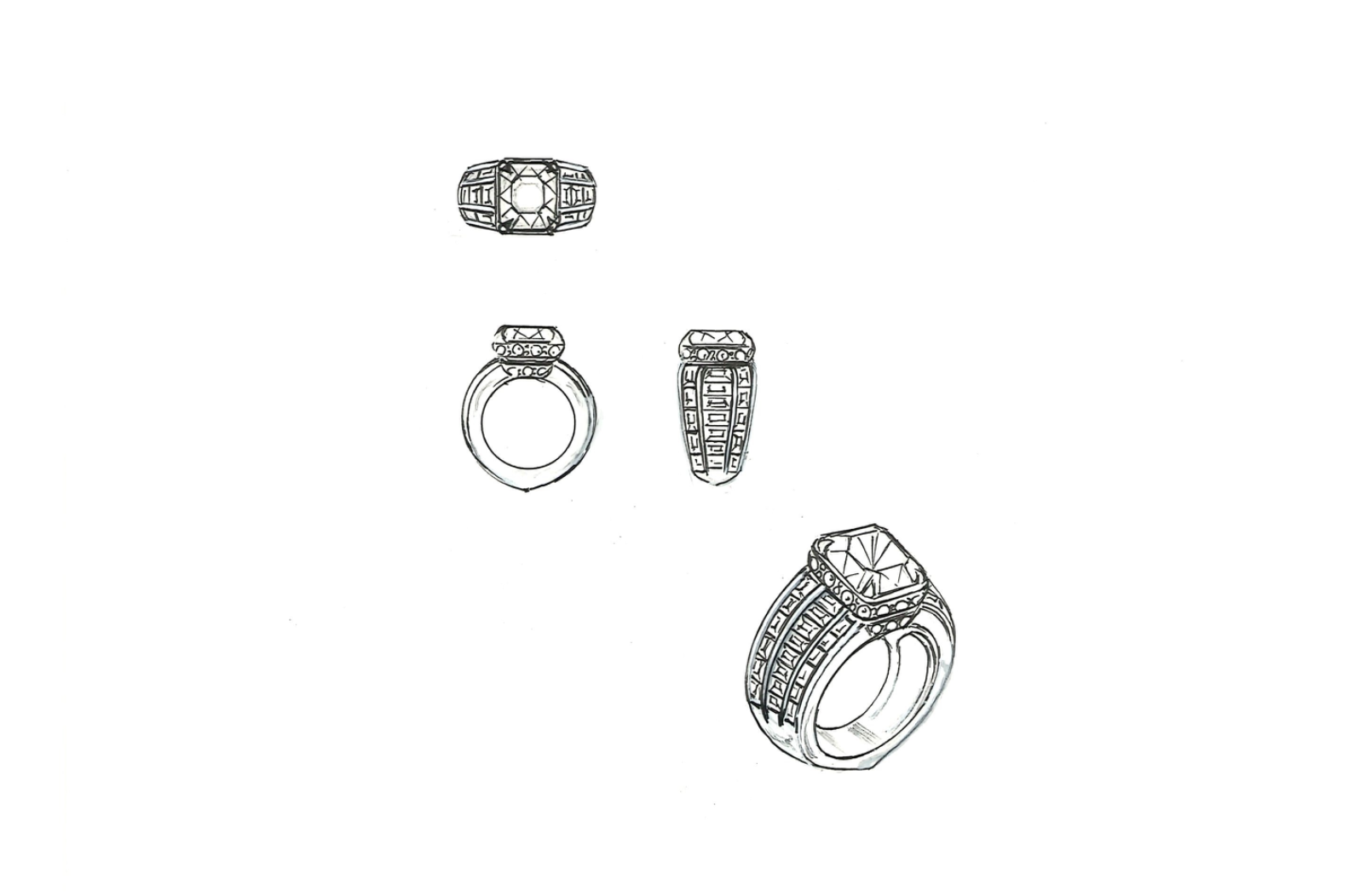 5.08ct nicht erhitzter Kaschmir Saphir Ring mit D Flawless Diamanten, eingefasst in 18 Karat Weissgold